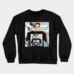 The same Robert Downey Jr pic photoshopped everywhere 5 - inception Crewneck Sweatshirt